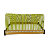 Old green wood vinyl holder, plattofix