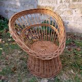 Rattan armchairs 60s