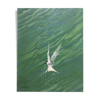 Table HSP "The Fisherman's Bird" 1978 by Michel Faura (1911-1997)