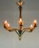 Venetian chandelier in Mordoré Murano glass circa 1940