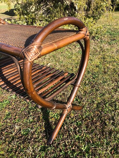 Vintage rattan coffee table