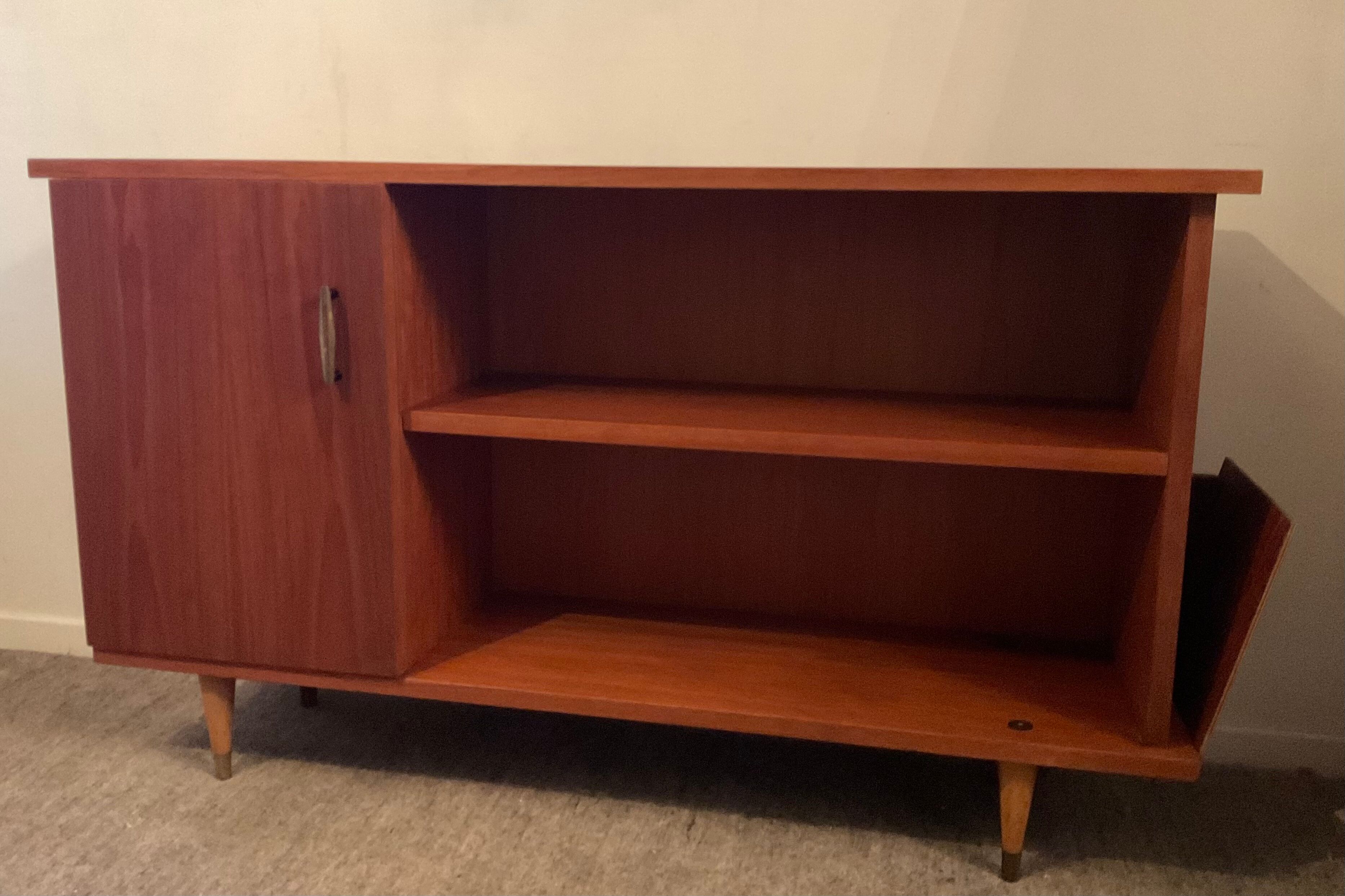 Scandinavian teak bookcase 60s