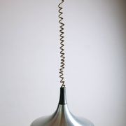 Grande suspension Allemande en métal chromé, modèle Tulip par Erco 1960.