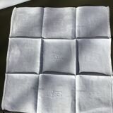 12 Square BB towels damask Art Deco style
