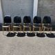 (Lot) 5 Chaises Pégase, Pierre Gurariche pour Baumann