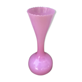 Former opaline rose col corolle vintage 70s vase