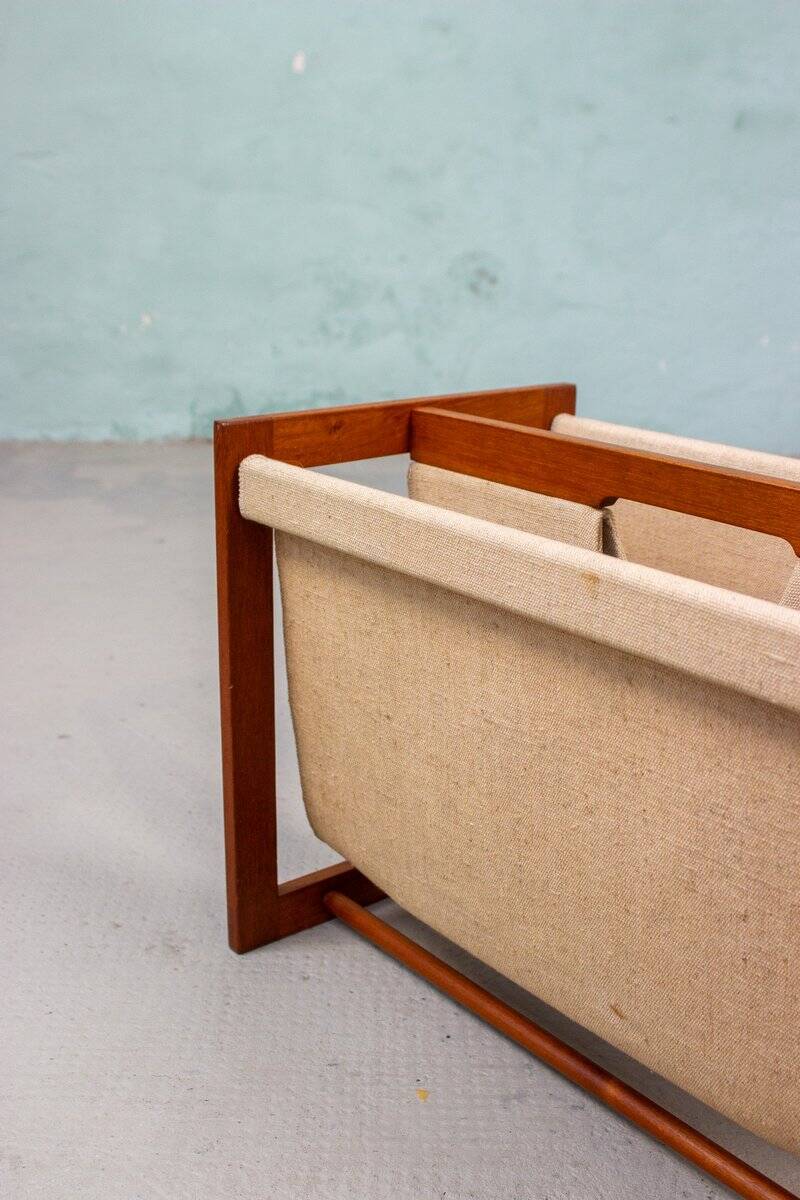 Vintage Teak Magazine Rack by Aksel Kjersgaard, 1960s