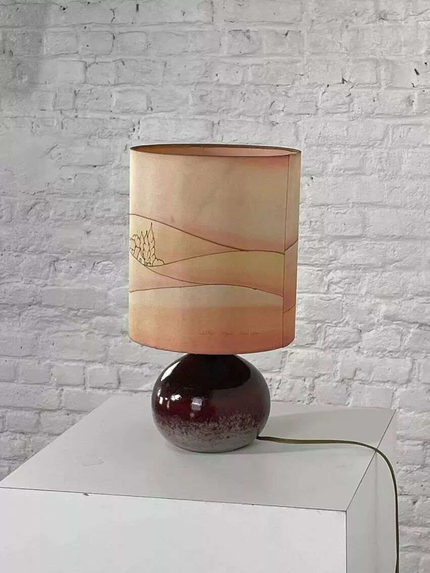 Lampe vintage en céramique