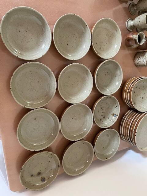 Set of stoneware tableware - 45 pieces