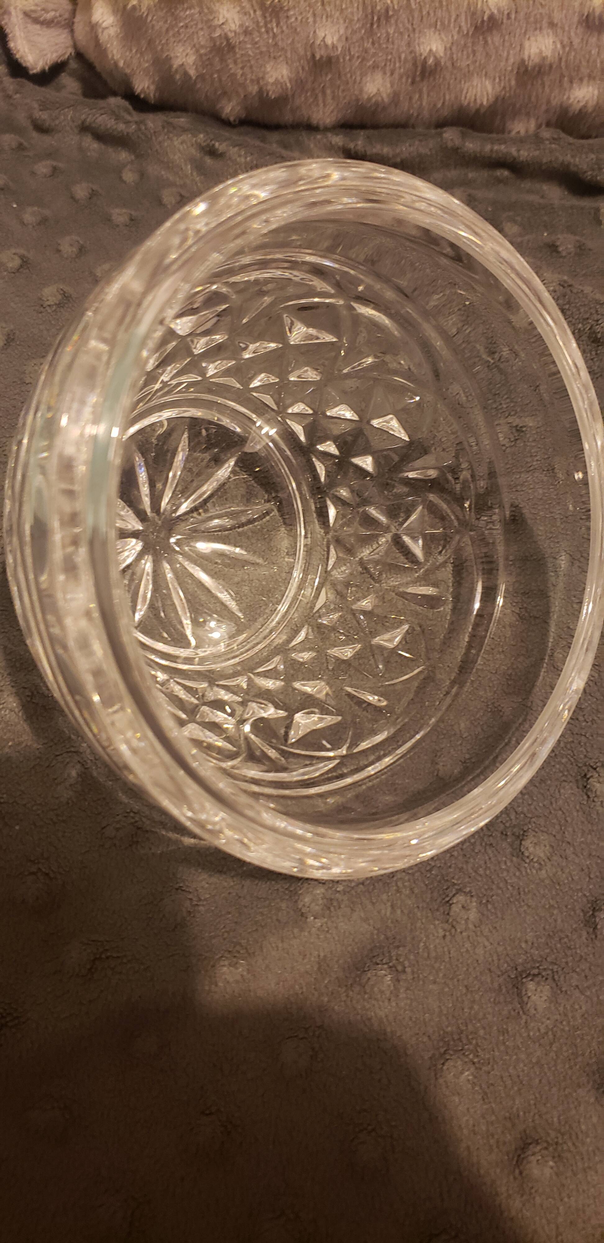 Crystal d'Arques candy dish egg