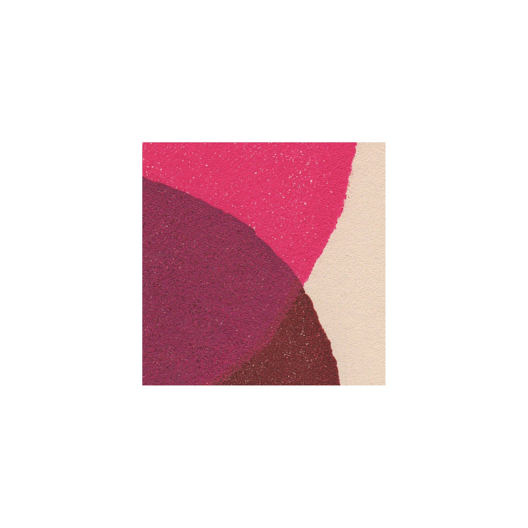 Peinture sur papier 30x40 rose et marron signée Eawy