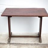 Art deco bistro table, wood and brass bistro table, wood table, art deco, kitchen, 30's