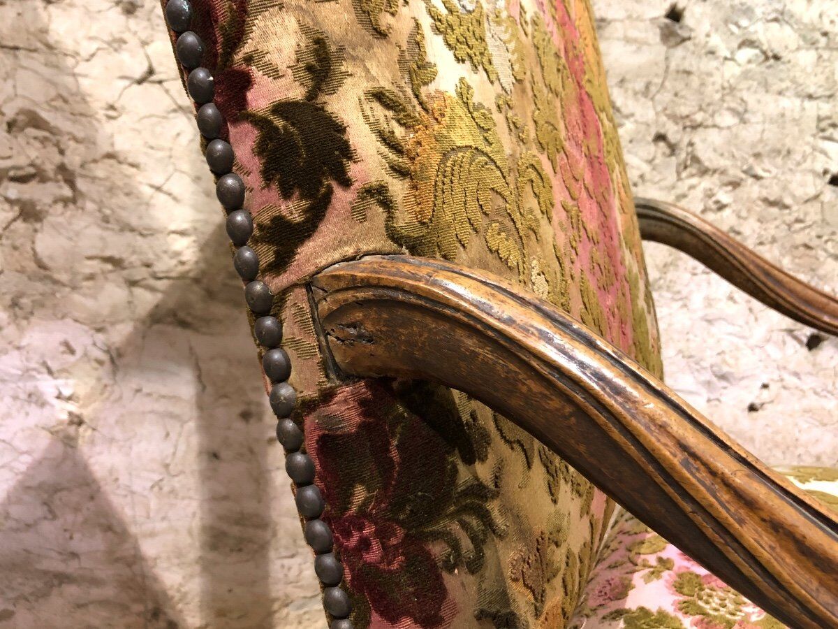 Louis xiv style armchair, 19th century