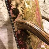 Louis xiv style armchair, 19th century