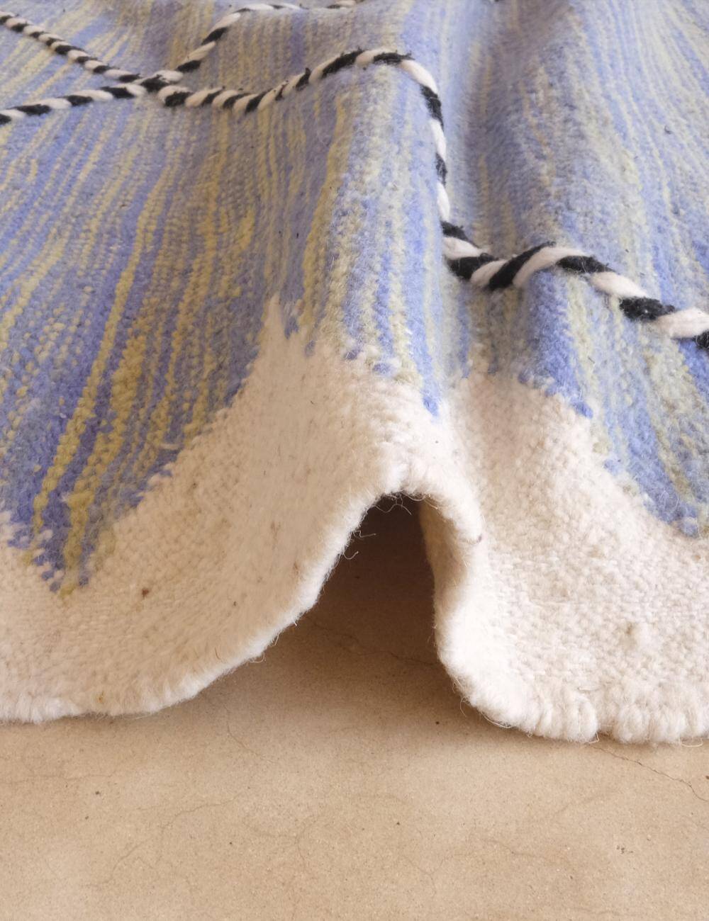 Blue Kilim Rug - 312 x 200 cm