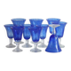 Blue glass from the Biot glassworks Traditional line