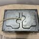 BEGA brutalist wall or ceiling light, pressed glass, 1960s-70s