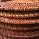 Set of 6 wicker and rattan undertributions