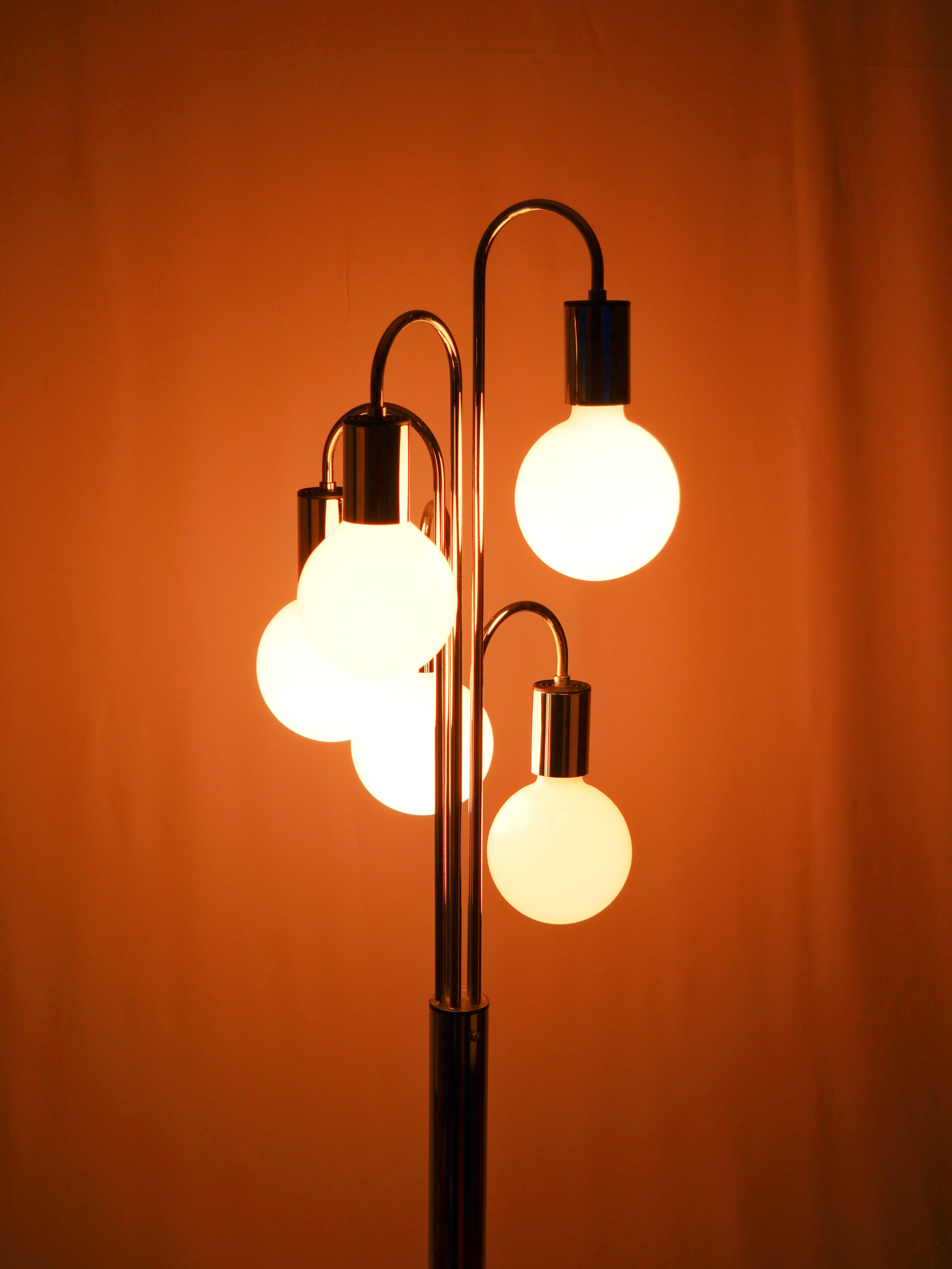 Floor lamp 5 bulbs 70s