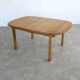 brutalist dining table | vintage table | oak | extendable