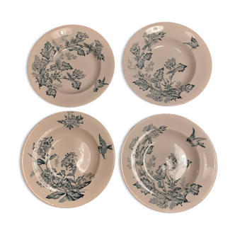 Set de 4 assiettes creuses