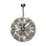 Venini, vintage 35 glass flowers sputnik from 70s