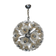 Venini, vintage 35 glass flowers sputnik from 70s