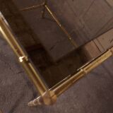 2 brass nest of tables, maison jansen