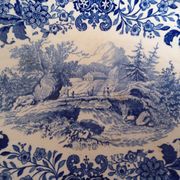 "Burgenland" blue bowls Villeroy & Boch Mettlach