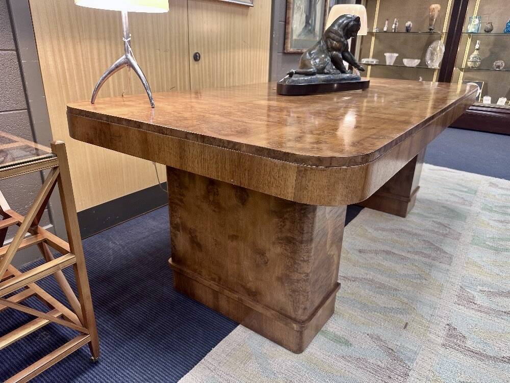 Art Deco dining / conference table / desk, Harry & Lou Epstein attributed