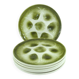 6 Orchies Moulin des Loups oyster plates from France - vintage 1970s