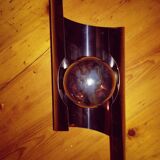 Four 70s chrome wall light
