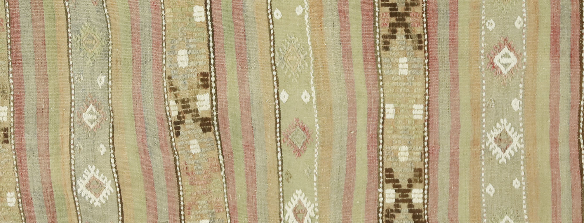 Anatolian handmade kilim rug 243 cm x 130 cm