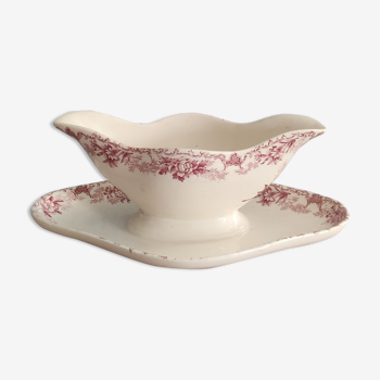 Pink Iron Earth Sauce Boat