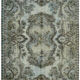 Hand-Knotted Carved Anatolian 1970s 173 cm x 267 cm Blue Carpet