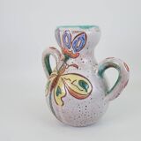 Large vase with handle by Daniel Etienne in Vallauros