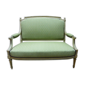 Canapé laqué style Louis XVI