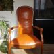 Fauteuil Voltaire en cuir