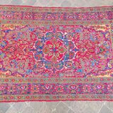 Tapis d'orient fait main ancien persan esfahan 2,15 x 1,35 m