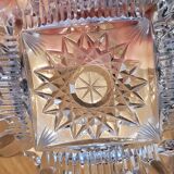 Chiseled bohemian crystal ashtray