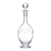 Antique crystal decanter from Nancy, engraved, circa 1920-1930.