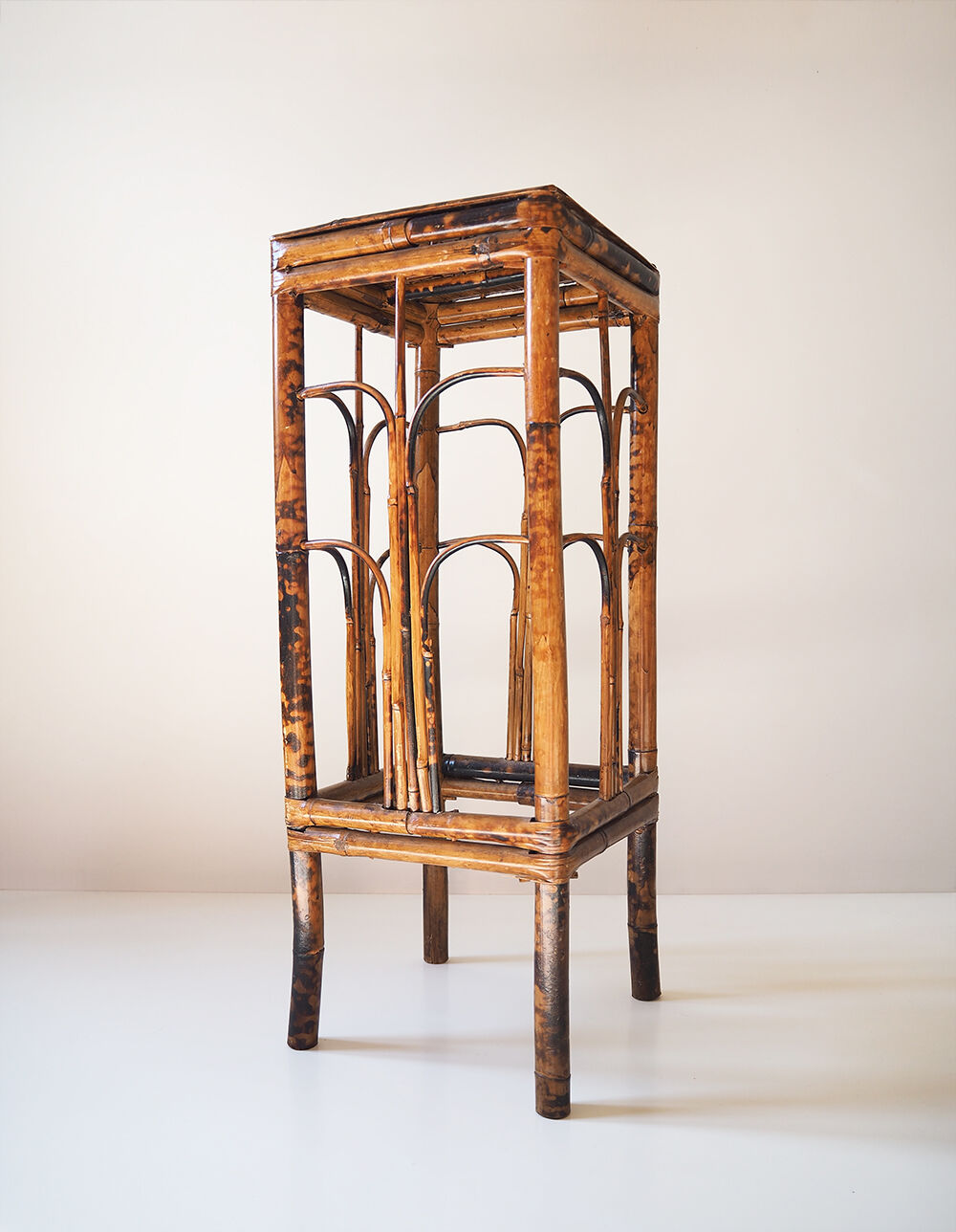 Pair of bamboo and vintage rattan harnesses