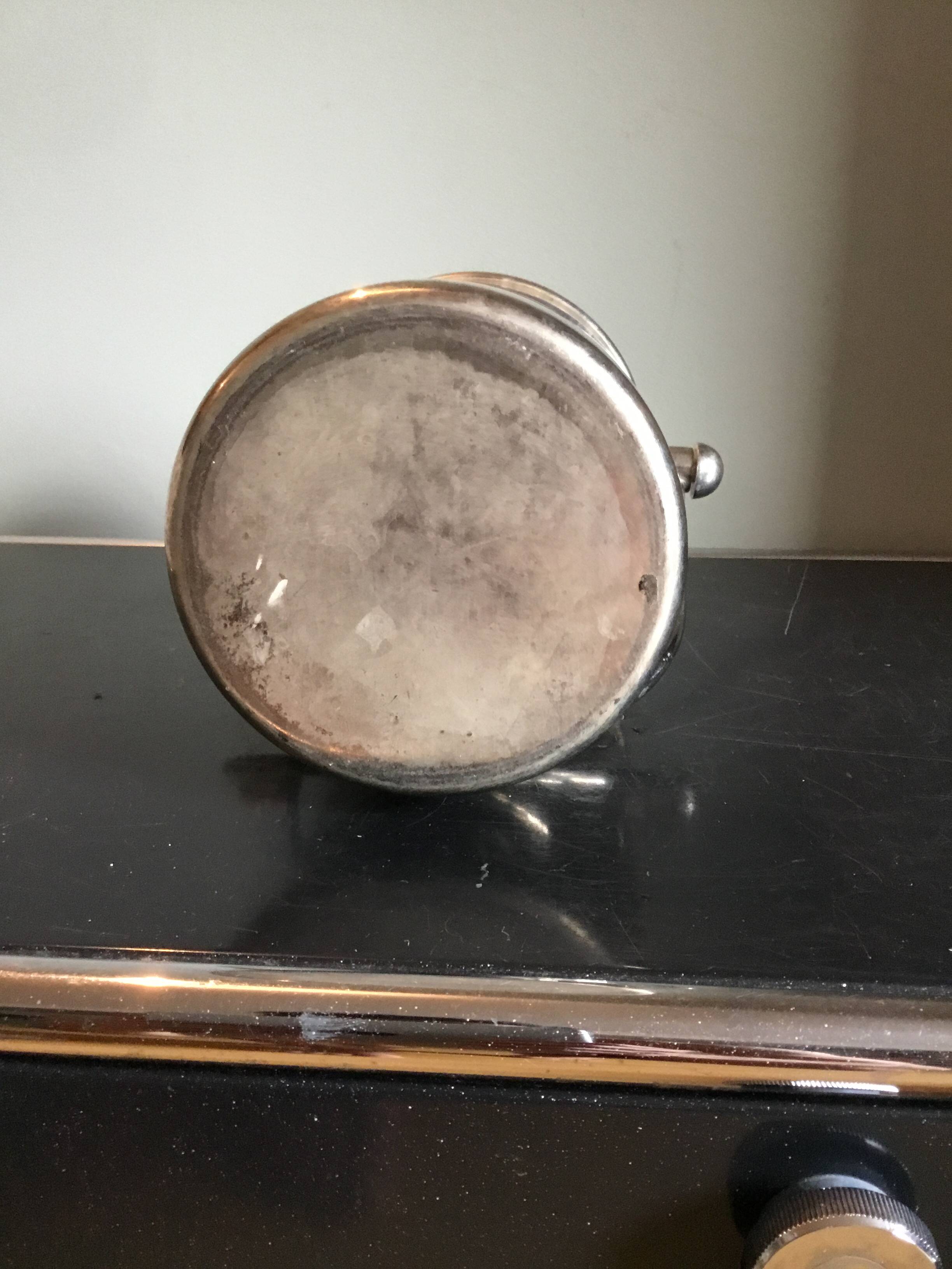 Vintage silver-coloured metal ice bucket