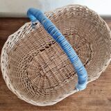 Antique rattan basket