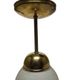 Vintage pendant lamp in glass, Poland, 1960s