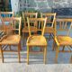 6 wooden bistro chairs, Luterma style