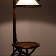Fantastic Rattan Floor lamp and table 1970s
