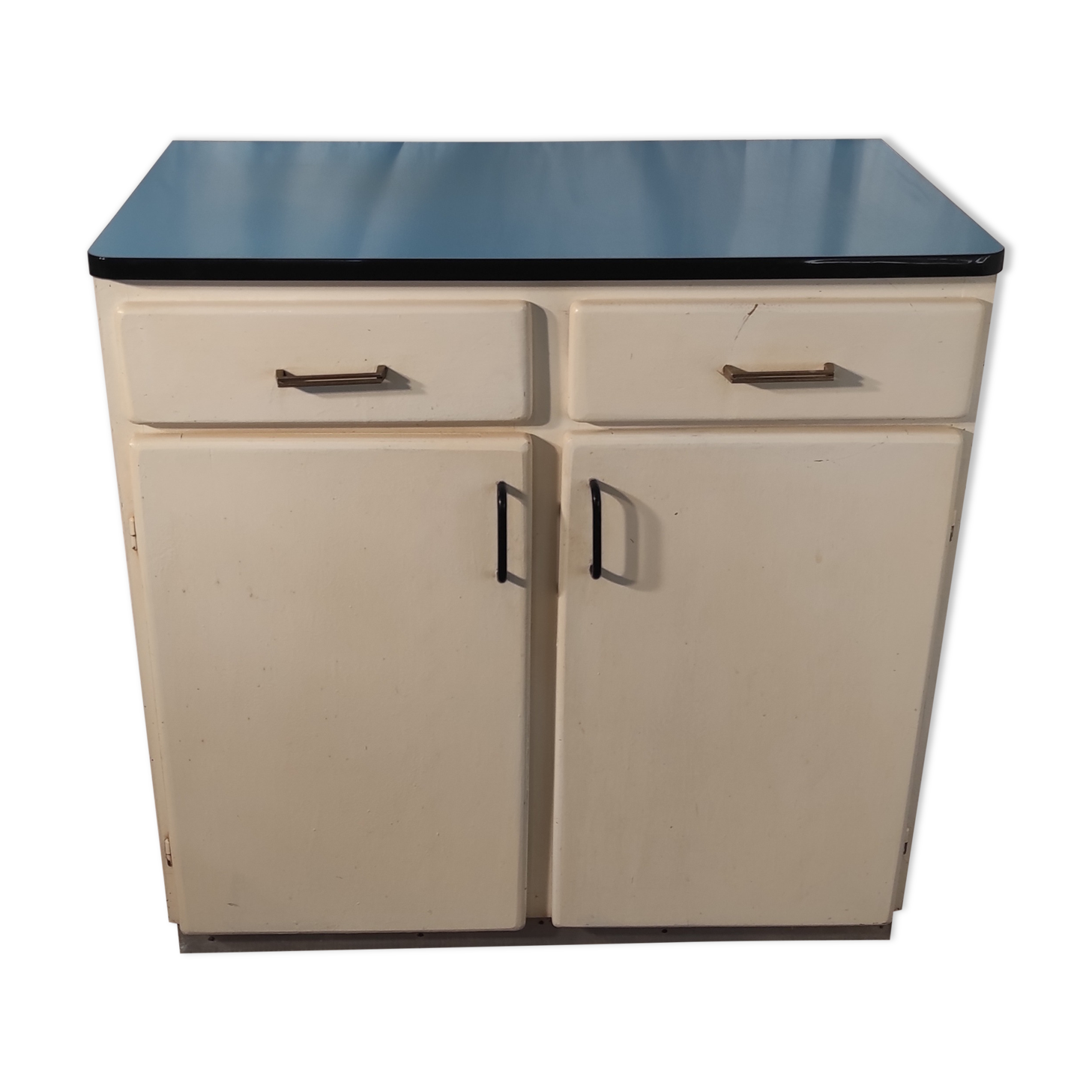 Mado furniture in blue formica two doors