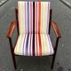Scandinavian rosewood chair with Nobilis fabric