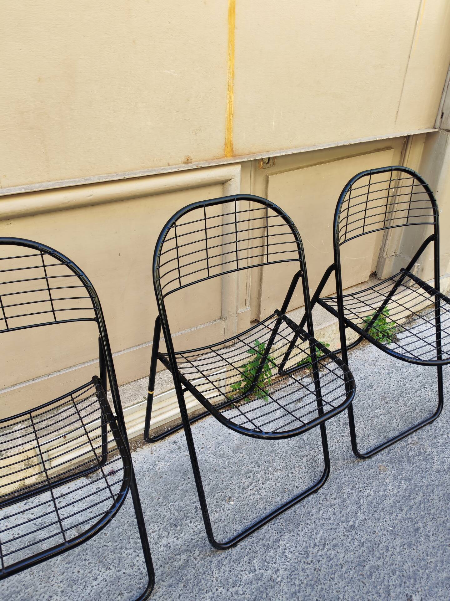 Set of 4 minimalist chairs "Åland" Niels Gammelgaard 1980